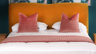 Orange Double Bed