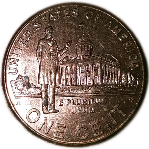 2009 Lincoln Memorial Penny - Back